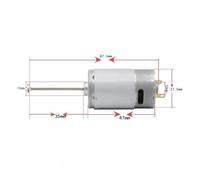 390 DC electronic starter DIY FISHING Boat Air Pump Thread Cutter Juicer 's CAR Hair Dryer Drill 7.4V 12V 24V Repair Tool Parts CZAOINCU(For FISHING BOAT,7.4V 10000rpm)