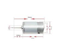 390 DC electronic starter DIY FISHING Boat Air Pump Thread Cutter Juicer 's CAR Hair Dryer Drill 7.4V 12V 24V Repair Tool Parts CZAOINCU(22mm shaft,12V 6500rpm)