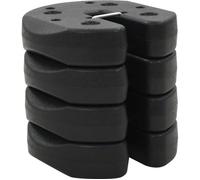 3901TOP CHOIX- Lot de 4 Poids pour belvédère Tonnelle de Jard Poids pour belvédère 4 pcs Noir 220 x 30 mm Béton Taille:220 x 30 mm