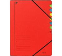 [39070025] LEITZ Classeur trieur, format A4, 7 compartiments Rouge