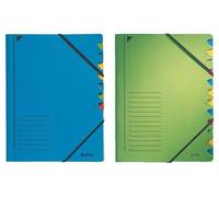 [39070055] LEITZ Classeur trieur, format A4, 7 compartiments, vert