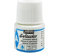 [391014] Pébéo Flacon 45ml Peinture Auxiliare Setacolor Médium Eclaicissant