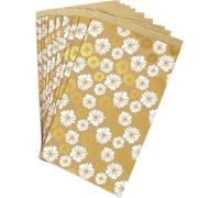 394106c Un Sachet De 50 Pochettes Kraft 12x24+4,5cm Motif : C?urs Idéal Pour : Confiseries, Bonbons, Livre De Poche, Emballage Cadeaux, Pochette Cadeau Kraft