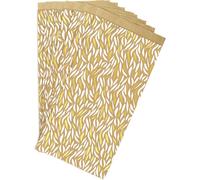 394106c Un Sachet De 50 Pochettes Kraft 12x24+4,5cm Motif : Coeurs Idéal Pour : Confiseries, Bonbons, Livre De Poche, Emballage Cadeaux, Pochette Cadeau Kraft