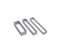 DE BUYER -3943.13 -cercle rectangle 12x4cm ht 4cm, Argent