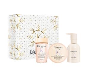 395ml Kérastase Gloss Absolu Cream Trio XMas Set (Shampoo 80ml + Mask 75ml + Cream 240ml)