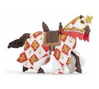 Papo Figurine Cheval blanc Fleur de Lys réaliste Collection Fantastique & Médiéval 3 ans+