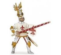 Papo Figurine 39790 Chevalier blanc fleur de lys Réaliste 3 ans+ Orange G
