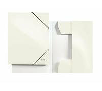 [39820001-3] LEITZ Lot de 3 Chemises à élastique WOW, A4, carton, blanc de perle