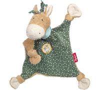 39825 Doudou Motif Poney En Forme De Personnage Animal Vert/Beige
