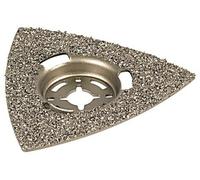 3994000 1 Plateau Abrasif "Pro", Concrétion de Carbure de Tungstène, Delta 80 Mm + 1 Bague D'adaptation Pour Bosch Pms 250 Ces