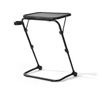 39F FURNITURE DREAM Table Basse Pliante Polyvalente avec Design élégant, Hauteur réglable et Porte-gobelet intégré - Parfaite pour Les Salons, Les patios et Les Bureaux à Domicile, Noir, 53 x 37,5 x