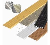 39in Stair Edge Trim Metal Stair Nosing Non-Slip Stair Steps Edge Protector, Stair Edging Trim Strip For Hospitals/Kindergartens Ramps Anti Slip Stair Treads(Black,Wide 4.95cm/2in)