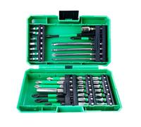 39Pc Bit De Foret Set Impact Tournevis Pour Le Ciment MéTallique En Bois, Construction En Acier En Alliage Avec BoîTier De Stockage, Utilisation à Domicile Bricolage (35 PCS)