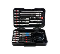39Pc Bit De Foret Set Impact Tournevis Pour Le Ciment MéTallique En Bois, Construction En Acier En Alliage Avec BoîTier De Stockage, Utilisation à Domicile Bricolage (27 PCS)
