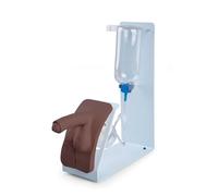 3B Scientific® Simulateur de Cathétérisme BASIC Homme (Peau Foncée) - Entraîneur de base pour cathétérisme urinaire masculin, Durable et à composants remplaçables