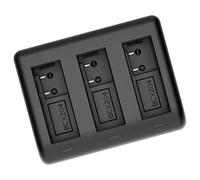 3Battery Station de chargement de batterie Hub Smart Chip Protections LED en temps réel pour caméra d'action 5Pro/4/3