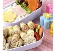 3cps Sandwich Mini Mignon Coupe-Formes Ensemble pour Les Enfants en Plastique Bento Sandwich Moule Pain Biscuit Appareil Gaufrée