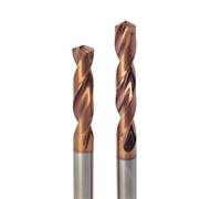 3D 5D Solid Carbide Twist Drill Bits Metal Drills Drilling Hole for Iron Steel Aluminum Coated Purpose(15.5mm,3D)