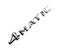 3D ABS 4 Matic Logo 4matic Emblème Lettres Insigne de Coffre de Voiture Compatible for Mercedes AEC GLK GLC 220 250 ML 320 4MATIC Autocollant Accessoires (Color : Silver Convex)