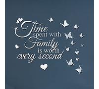 3D Acrylique Miroir Stickers Muraux Stickers avec Papillon, DIY Peel and Stick Mirror Wall Decal, Décoration Murale Amovible pour Décoration Maison Mariage Salon Chambre