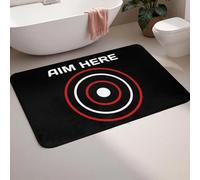 3D Aim Here Darts Players Bullseye Target Target Club Paillasson Tapis Lavable pour entrée Cuisine Salle de Bain Tapis de Pied - 50x80cm
