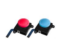 3d Analogique Joystick Pouce Bâton Pour Nintendo Commutateur Joy Con Contrôleur Capteur Module Potentiomètre Outil De Réparation - Type 2 Rouge Bleu