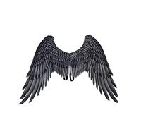 3D Ange Unisexe Halloween Costume Accessoire - Plume Cosplay Fournitures - Ailes Pour Fête De Noël 1pc Noir