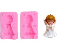 3D Angel Boy and Girl Silicone Mold DIY Angel Shape Candle Soap Chocolate Candy Mold Kitchen Baking Tool (moule à bougie pour savon, chocolat et bonbons)