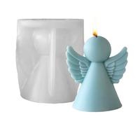 3D Angel Resin Mold - Non-Stick Candle Craft | Aromatherapy Candle & Soap Making Mold | Perfect for Resin, Cement, Clay, Wax, Muffin, Dessert & DIY Craft Projects | Durable, Easy Release Tool
