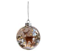 3D Animal Christmas Balls, Hangable Holiday Ornaments, Seasonal Decor, Festive Holiday Decoration Set for Tree, Wall, Wreath, Mantel, Garden, Staircase, Offices, Window Sill, Front Door, Backyard