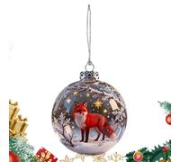 3D Animal Christmas Balls, Hangable Holiday Ornaments, Seasonal Decor, Festive Holiday Decoration Set for Tree, Wall, Wreath, Mantel, Garden, Staircase, Offices, Window Sill, Front Door, Backyard