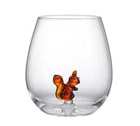 3D Animal Cute Drinking Glass Coffee Cups, 17oz Iced Coffee Tea Beer Glasses, Cocktail Glasses, Whiskey Glasses, Mugs Best Friend Birthday Gifts for Children Women Besties, Sister, Mom(Squirrel)