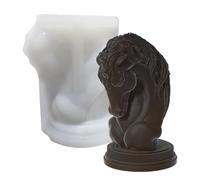 3D Animal Molds - Food Grade Horse Chocolate Mold, Flexible 3D Cake Decorating Mould, Multifunctional Easy Demold Bakeware | Novelty Dessert Maker For Home Kitchen Living Room Bedroom Party Gift