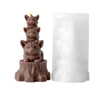 3D Animal Silicone Molds - Cute Reusable Stackable Moulds For Resin And Clay Crafts | Detailed Animal Shaped Molds For Epoxy Casting With Flexible Easy-Release Design | For Thanksgiving, Holiday Party