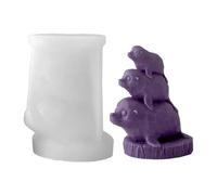 3D Animal Silicone Molds - Cute Reusable Stackable Moulds For Resin And Clay Crafts | Detailed Animal Shaped Molds For Epoxy Casting With Flexible Easy-Release Design | For Thanksgiving, Holiday Party