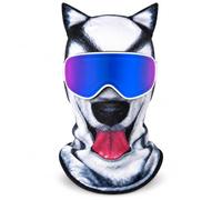 3D Animal Ski Masks with Ears, 8 Pack Cat Balaclava Face Covers | Eight 3D animal masks add playful style with full face and neck coverage for winter outings and costumes(Dog C)