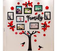 3D Arbre Stickers Muraux DIY Autocollant Mural Cadre de Photo Arts Décorations de la Maison pour Chambre Salon Chambre Enfants