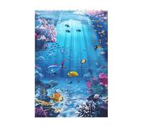 3D Art Briques Puzzle Blocs De Construction Créatifs Décoration Ordinateur Puzzle Coloré Thème Océan Puzzle 37 Pièces