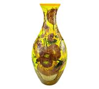 3D Arts Puzzle Vase - Artistic Construction Ornament, Realistic Decorative Model, Multi Piece Interlocking Structure, Intricate Handcrafted Design | Engaging Craft Display for Lounge Bookshelf Study A