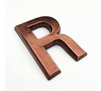 3D Auto-Adhésif Plaque Maison Numéros 70mm 0-9 Lettres A-Z Rouge Cuivre Autocollant Moderne Porte Adresse Nombre Hôtel Électrolytique Chiffres Signe Chambre Rue Boîte Aux Bacs (R)