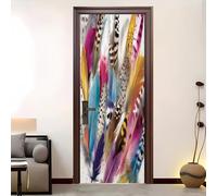 3D Autocollant Film adhésif pour porte 83x205 cm Art3dPlumes Amovible Autocollant Muraux Pour salon,cuisine chambre à coucher e Coloré Intérieur PVC Stickers Porte Décoratif