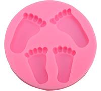 3D -Baby -Pied -Pièces moulées en silicone Non -Stick -Plaque à pâtisserie moulée pour fondant -Booky -Desserts