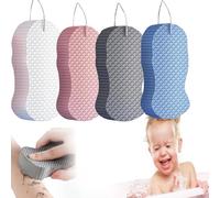 3D Bath Scrub Sponge, Toolye Magic Exfoliating Scrub, 2026 New Spa Level Bath Sponge, Magic Body Scrubber Bath Exfoliating Scrubs Sponges Shower Brush, Esponja Exfoliante Para Cuerpo (4MIX)