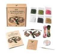 3D Beaded Animal Bracelet Craft Kit - Decorative Jewelry Set, Adorable Bead Creations | Handmade Design Supplies, Educational DIY Beading Activity Collection For Birthday Holiday Family Beginners Prof