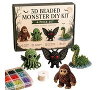 3D Beaded Animal DIY Set,Bead Animal Making Kit,Realistic Jewelry Art,Cute Dinosaur Designs,Handmade Creative Jewelry Art Craft,For Adults and Children