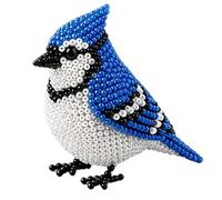 3D Beaded Bird DIY Kit - Mini Animal Themed Beadwork Set | Tiny 3D Beaded Animal Craft Kit with 4 Designs - Easy Embroidery PVC Materials Package | Beginner Craft Hobby Gift Set