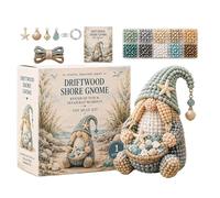 3D Beaded Gnome DIY Kit, Cute Animals Gnome Bead Embroidery Kit, Gnomes Making With Instruction | 3D Beading Kits Complete Materials For DIY Crafts Home Decor Girls Teens Adults Birthday Christmas