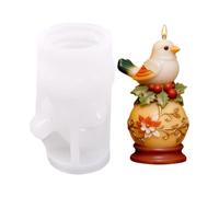 3D Bird Floral Ball Candle Mold, Silicone Mold For Candle Making, Wax, Soap, Plaster, Resin & DIY Home Décor Crafts