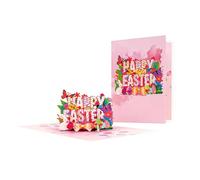 3D Birthday Cards - Spring Egg Bunny, Keepsake Card with design, Message Card with sentiment, Greeting Accessory, high-quality foldable material, Heartfelt Note for teachers, friends, family, wife